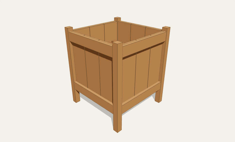 Cedar planter