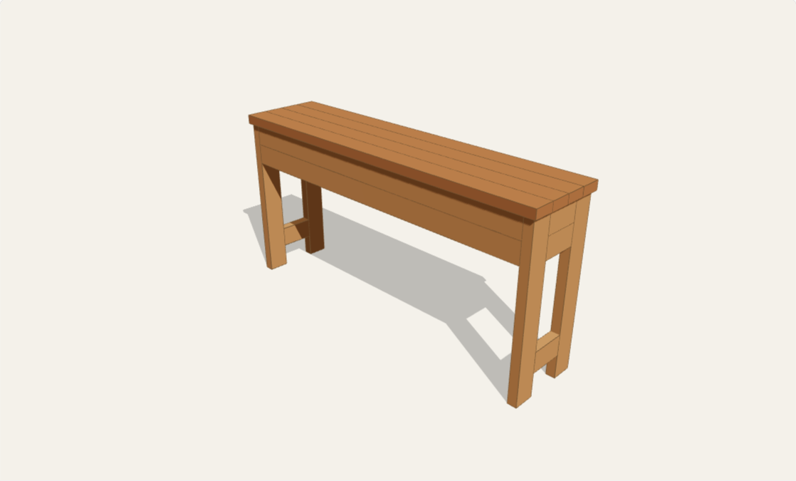 Chunky console table