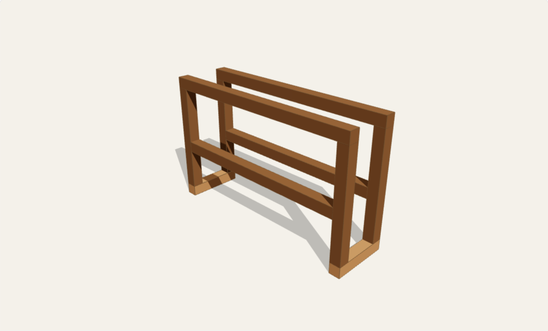 Double shoe rack