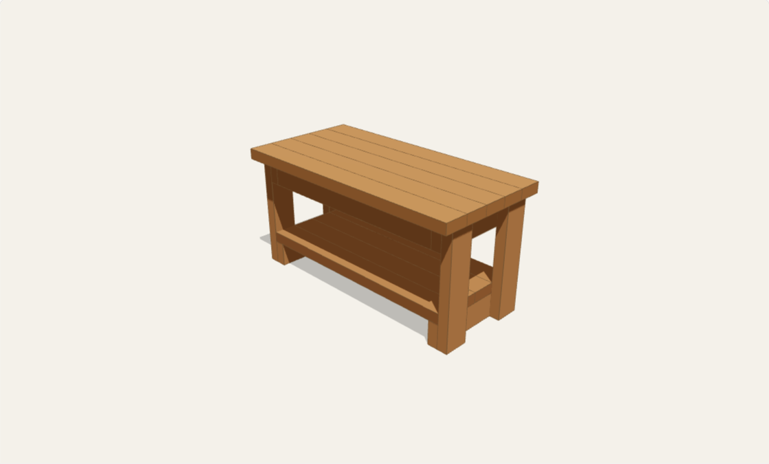 Entryway storage bench