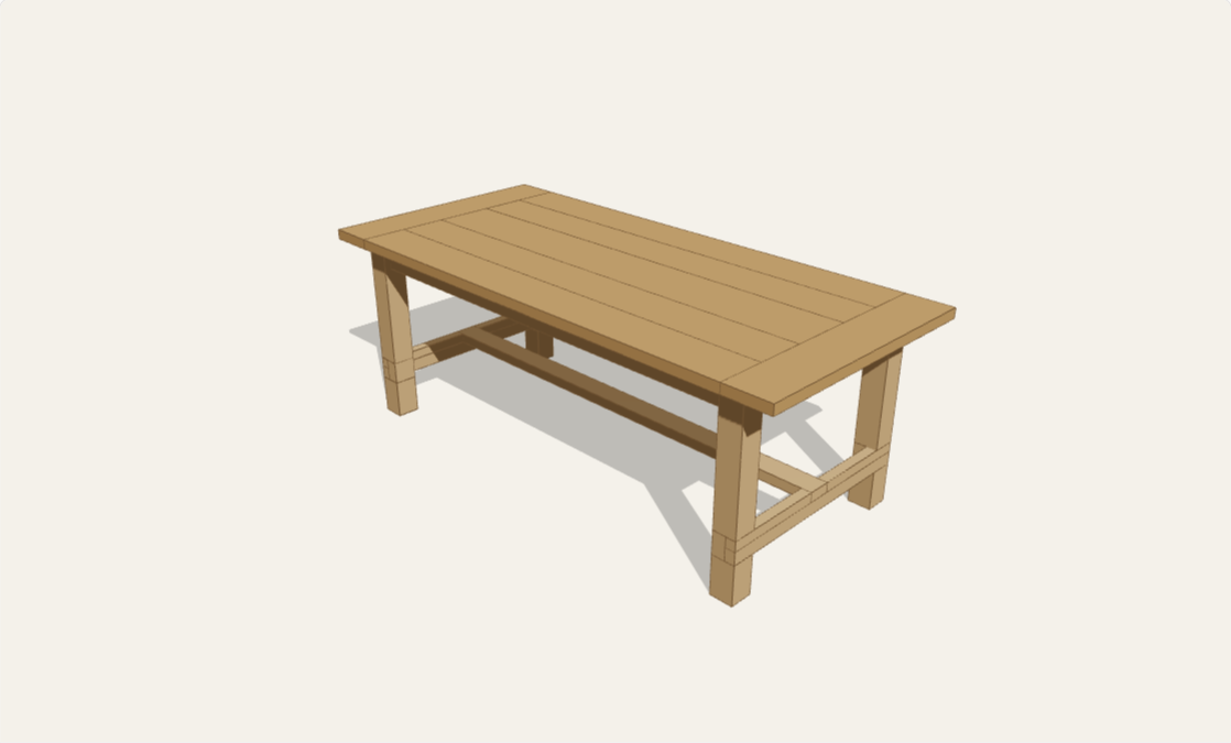 Farmhouse dining table