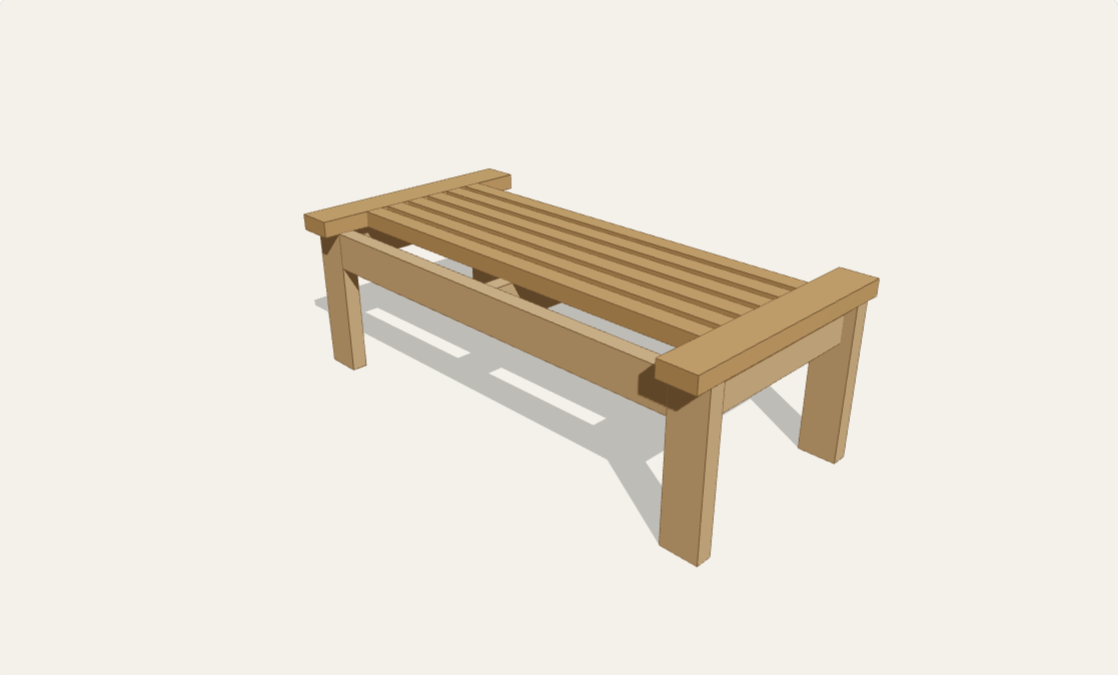 2x4 outdoor coffee table