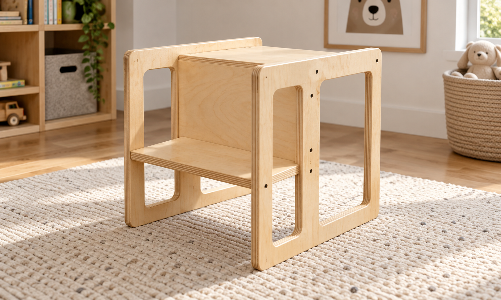 Plywood desk chair